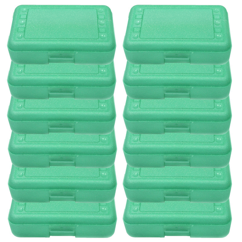 ROMANOFF - Pencil Box, Lime Sparkle, Pack of 12