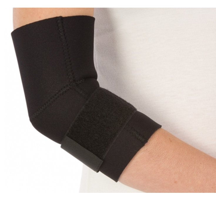 DJO - Elbow Support PROCARE® X-Large Pull-On with Strap Tennis Elbow Left or Right Elbow Black [1/EA]
