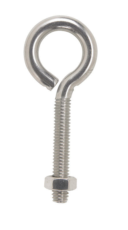 HAMPTON - Hampton 5/16 in. X 3-1/4 in. L Stainless Stainless Steel Eyebolt Nut Included - Case of 5