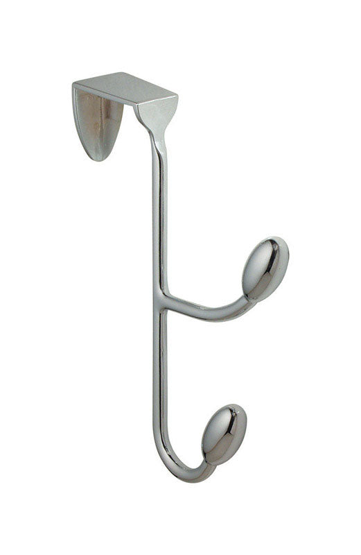 IDESIGN - iDesign Silver Steel Medium Orbinni Over the Door Double Hook 10 lb. cap. 1 pk