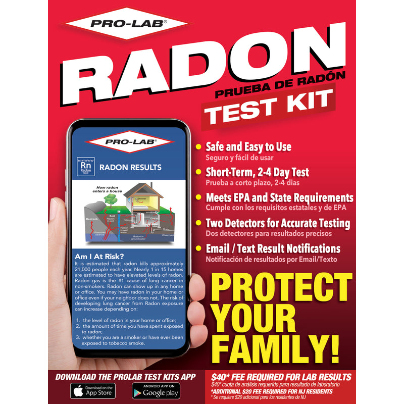 PRO-LAB - Pro-Lab Radon Gas Test Kit 1 pk [RA100]