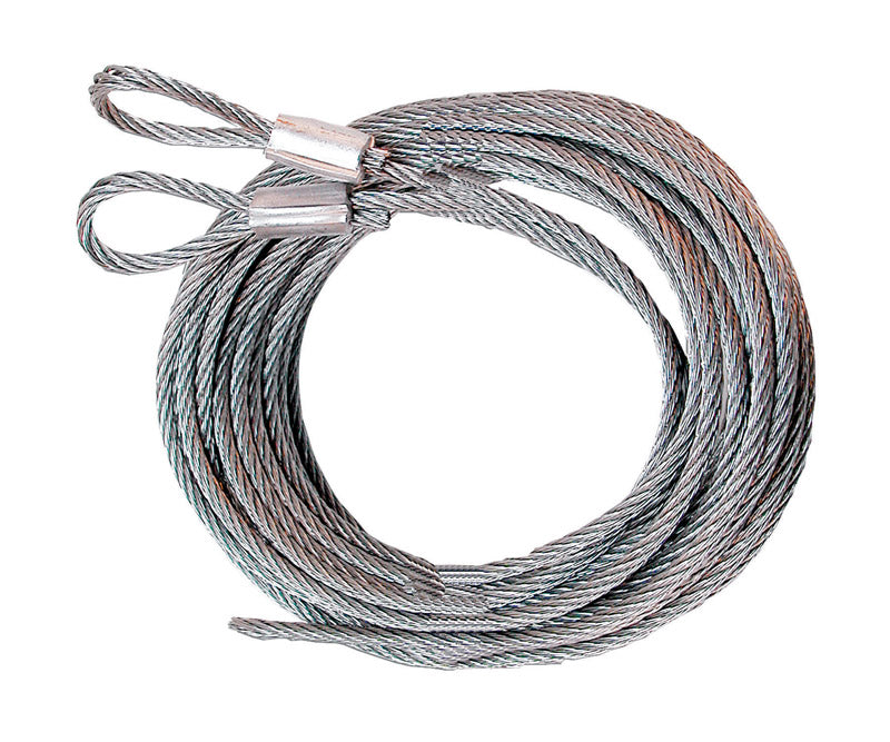 PRIME-LINE - Prime-Line 5.75 in. W X 12 ft. L X 1/8 in. D Carbon Steel Extension Cables