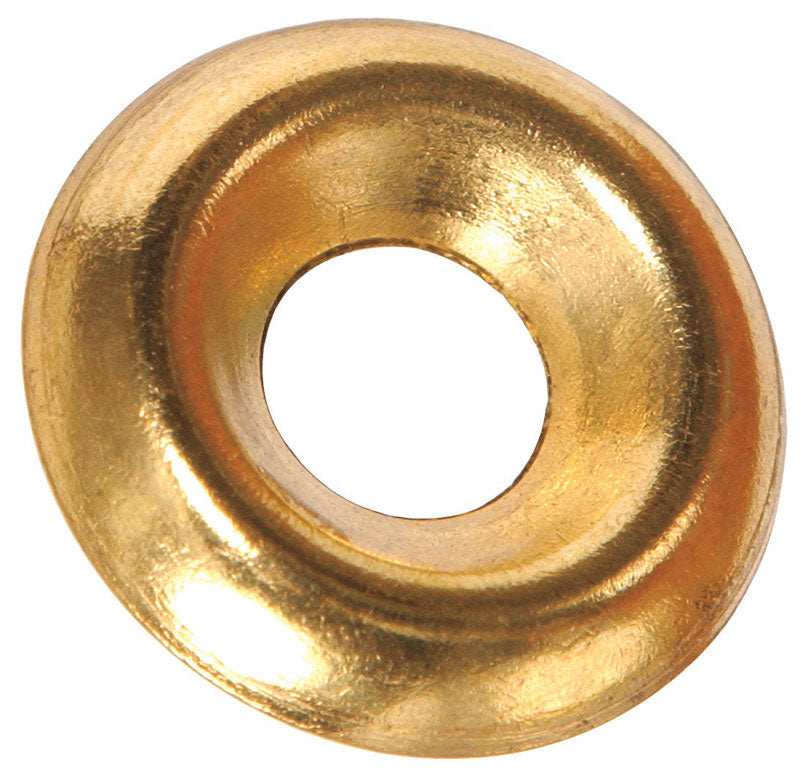 HILLMAN - Hillman Brass-Plated Brass .138 in. Finish Washer 100 pk