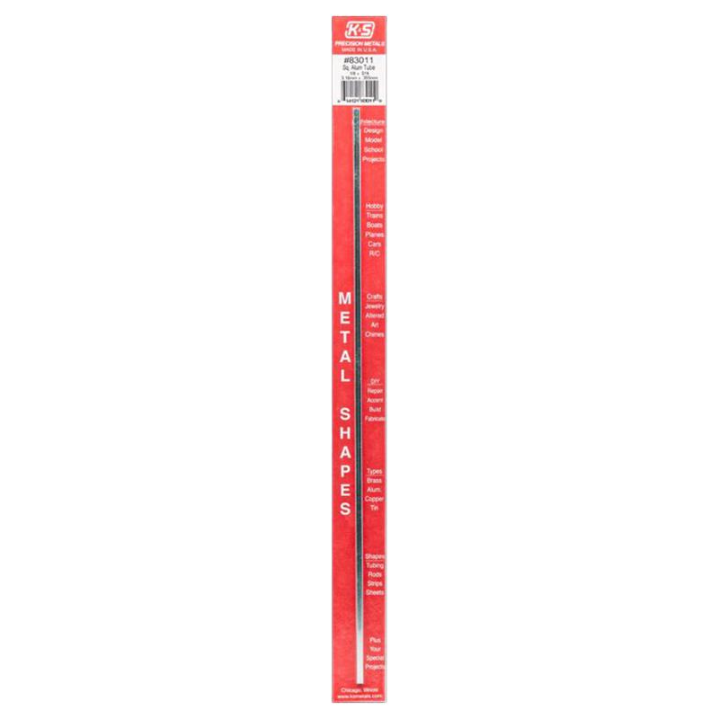 K&S - K&S 12 in. L Square Aluminum Tube [83011]