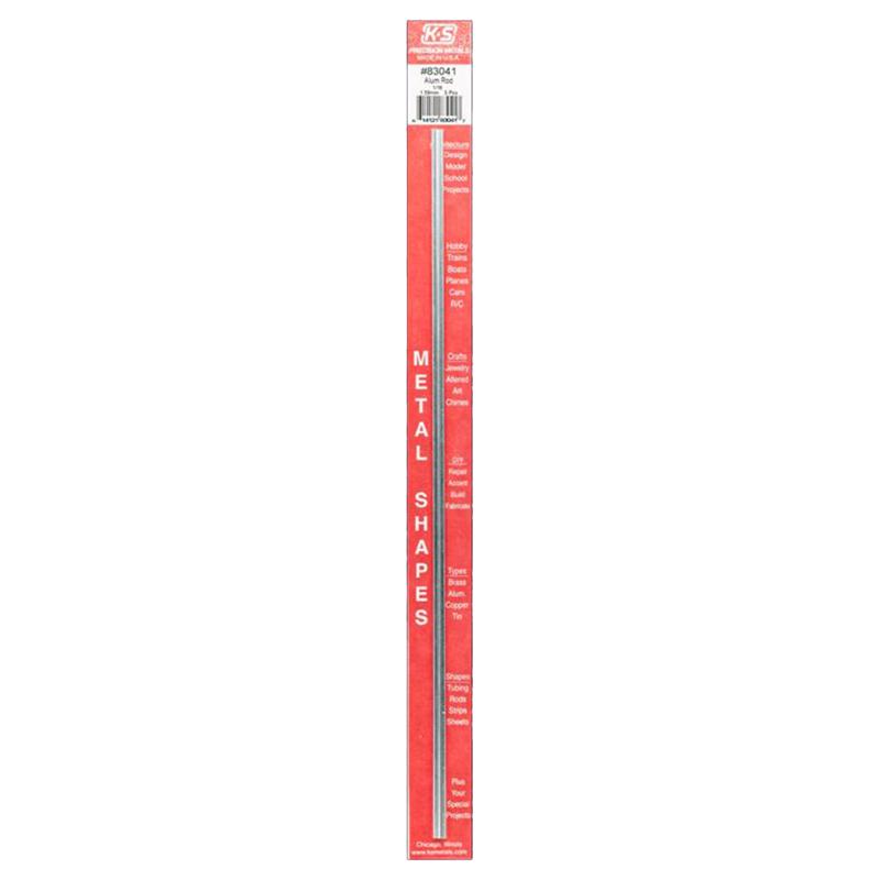 K&S - K&S 12 in. L X 1/16 in. D Aluminum Rod 1 pk