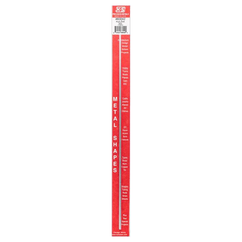 K&S - K&S 12 in. L X 3/32 in. D Aluminum Rod 1 pk