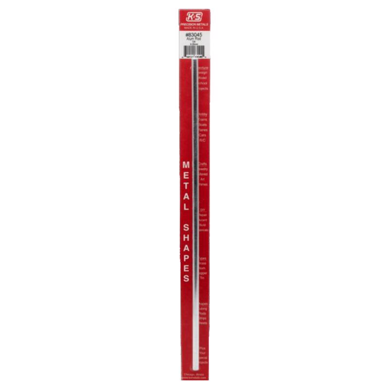 K&S - K&S 12 in. L X 1/4 in. D Aluminum Rod 1 pk