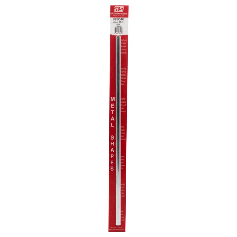 K&S - K&S 12 in. L X 5/16 in. D Aluminum Rod 1 pk