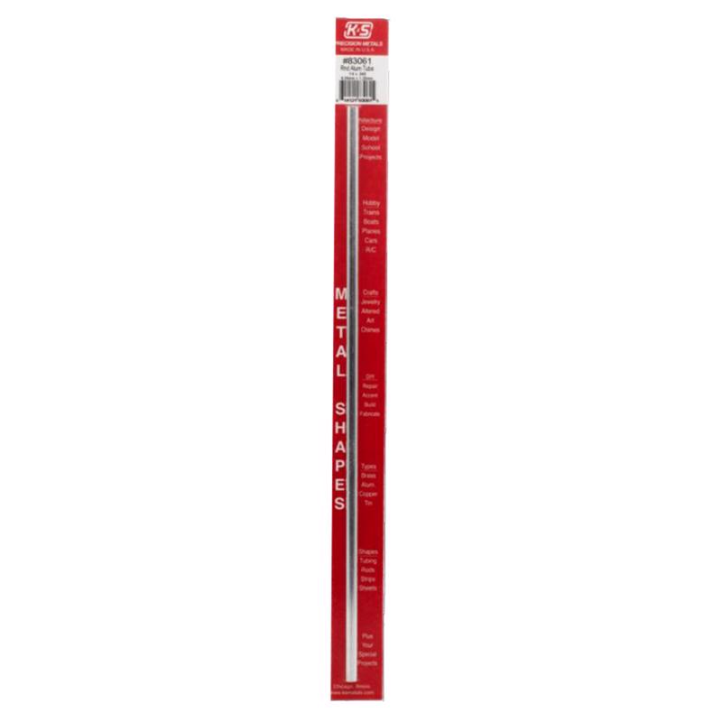 K&S - K&S 1/4 in. D X 1 ft. L Round Aluminum Tube [83061]