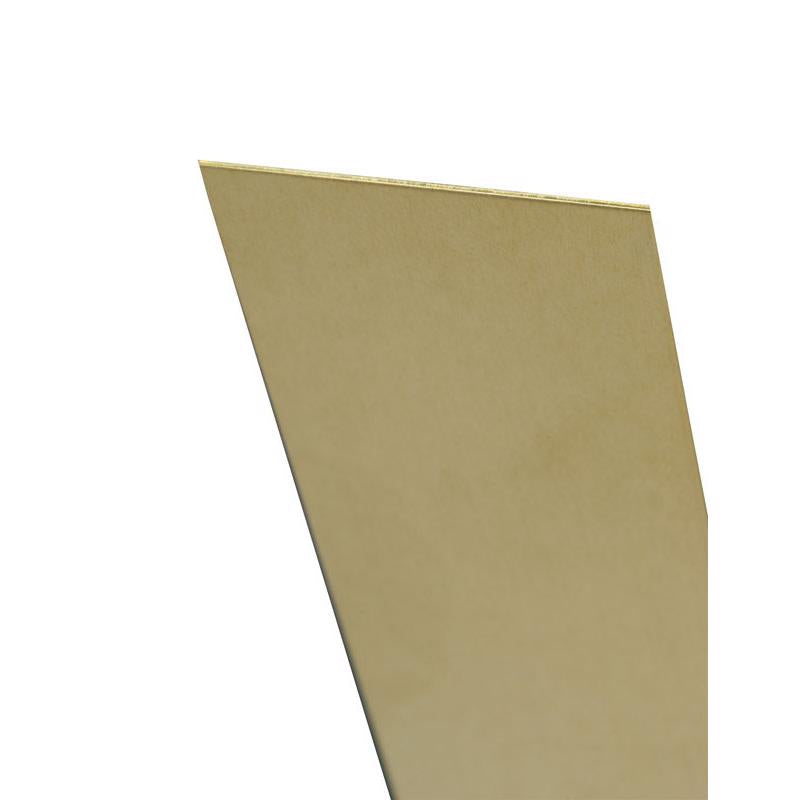 K&S - K&S 0.01 in. X 6 in. W X 12 in. L Mill Brass Plain Sheet Metal