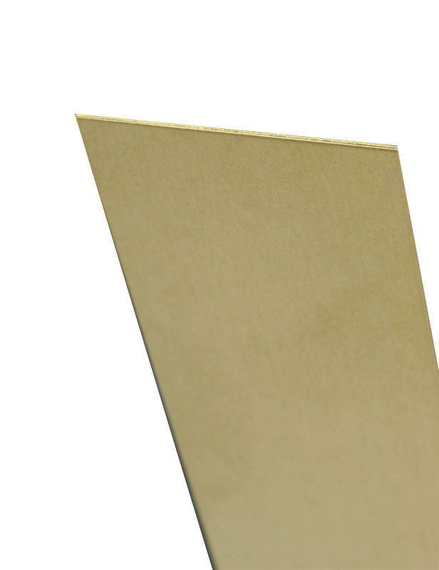 K&S - K&S 0.016 in. X 6 in. W X 12 in. L Mill Brass Plain Sheet Metal