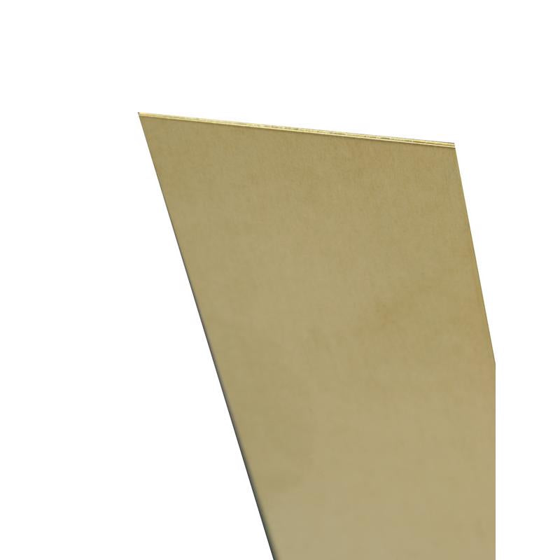 K&S - K&S 0.04 in. X 6 in. W X 12 in. L Mill Brass Plain Sheet Metal