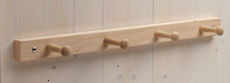 IDESIGN - iDesign 21-1/2 in. L Brown Wood Jumbo 4-Peg Rack 1 pk