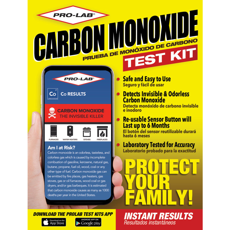 PRO-LAB - Pro-Lab Carbon Monoxide Test Kit 1 pk