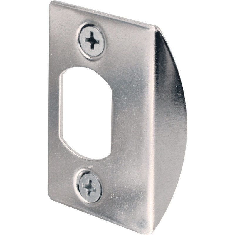 PRIME-LINE - Prime-Line 2-1/4 in. H X 1-7/16 in. L Chrome Steel Latch Strike Plate