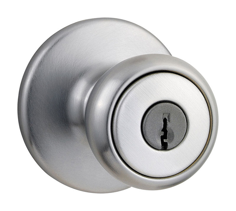 KWIKSET - Kwikset Tylo Satin Chrome Entry Lockset K3 1-3/4 in.