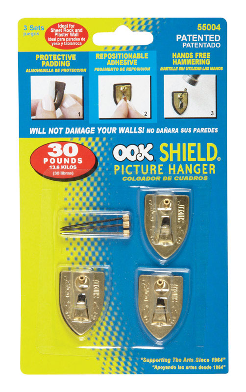 OOK - OOK Shield Picture Hanger 30 lb 3 pk