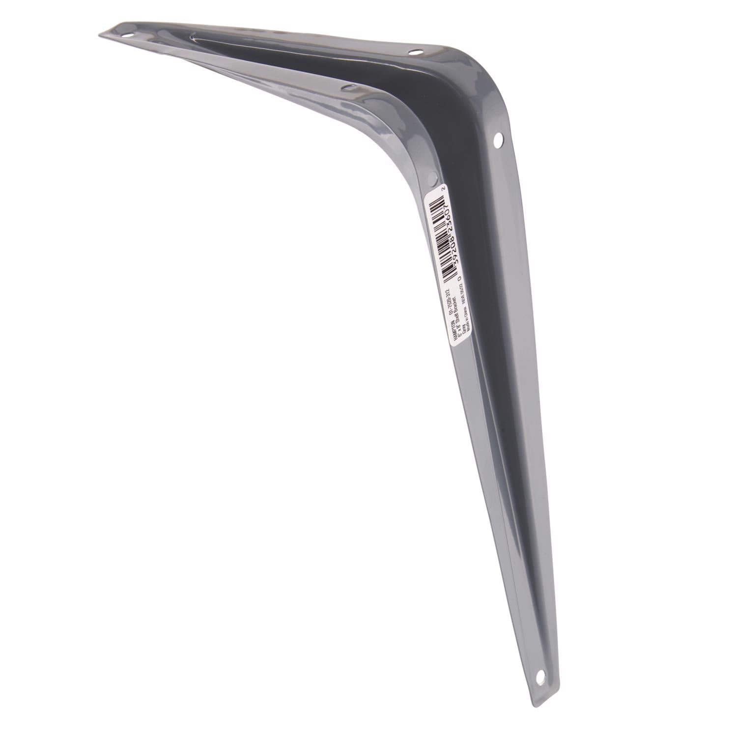 Hampton Gray Steel Shelf Support 18 Ga. 6 in. L 100 lb - Case of 10