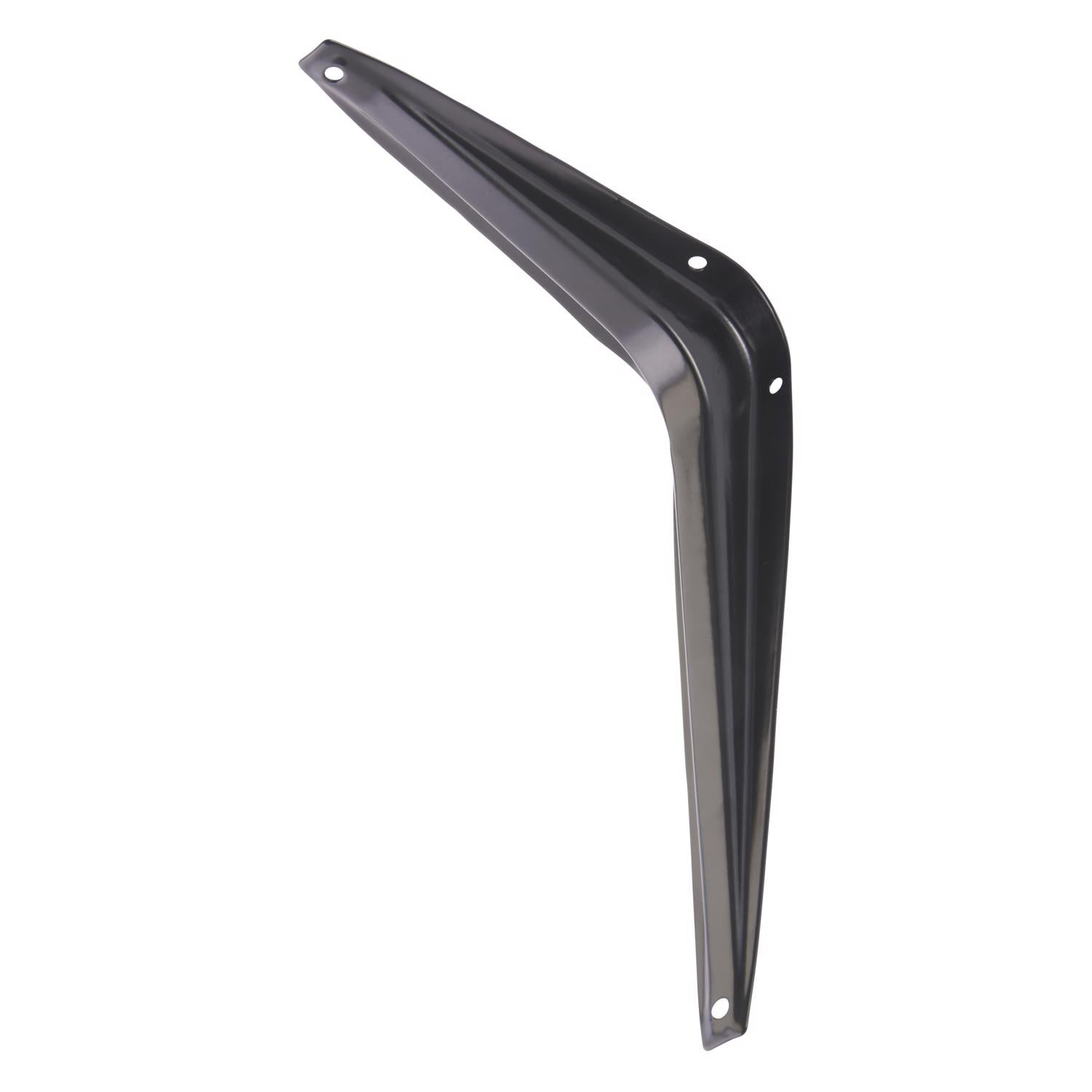 Hampton Black Steel Shelf Support 18 Ga. 6 in. L 100 lb - Case of 10