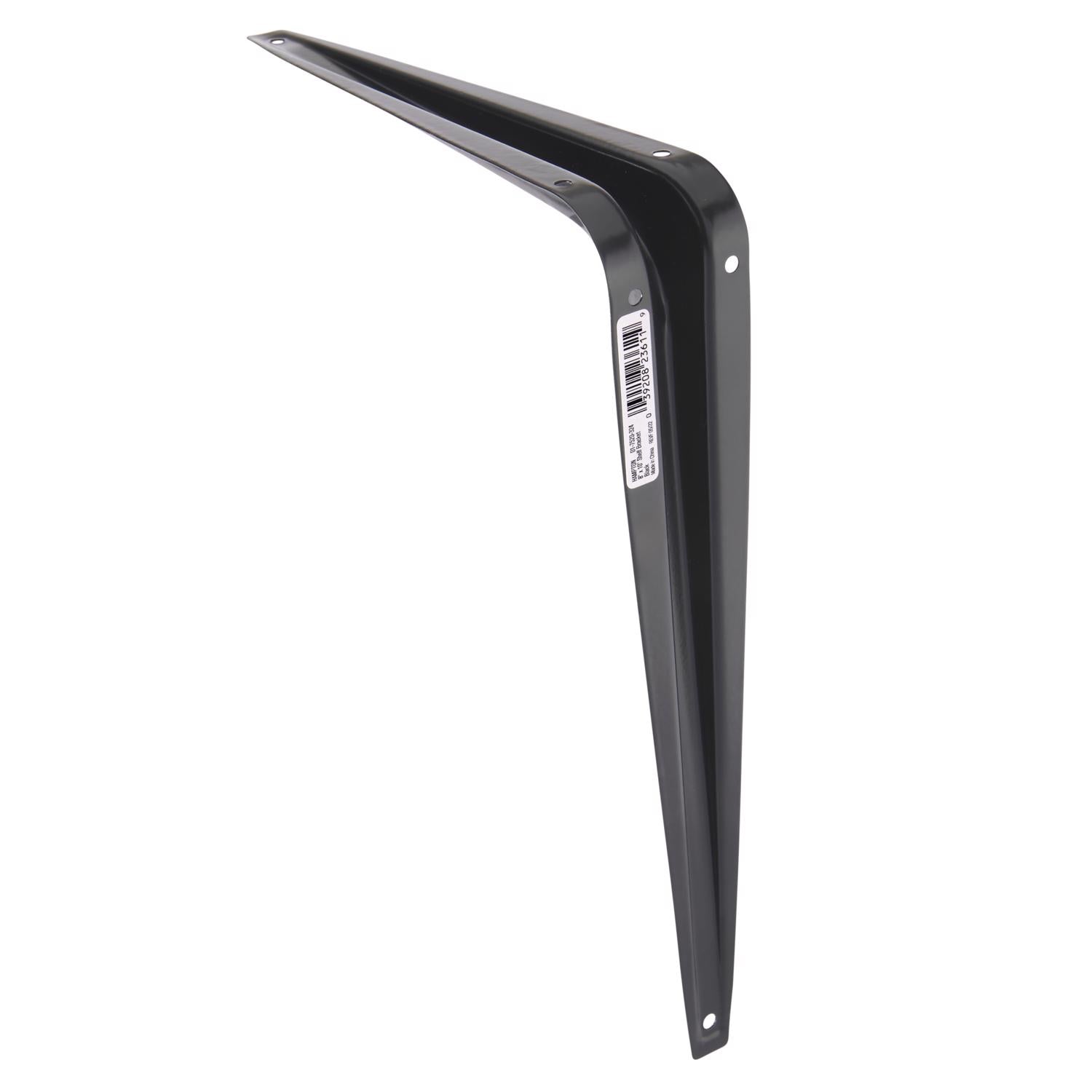 Hampton Black Steel Shelf Support 18 Ga. 8X10 in. L 100 lb - Case of 10