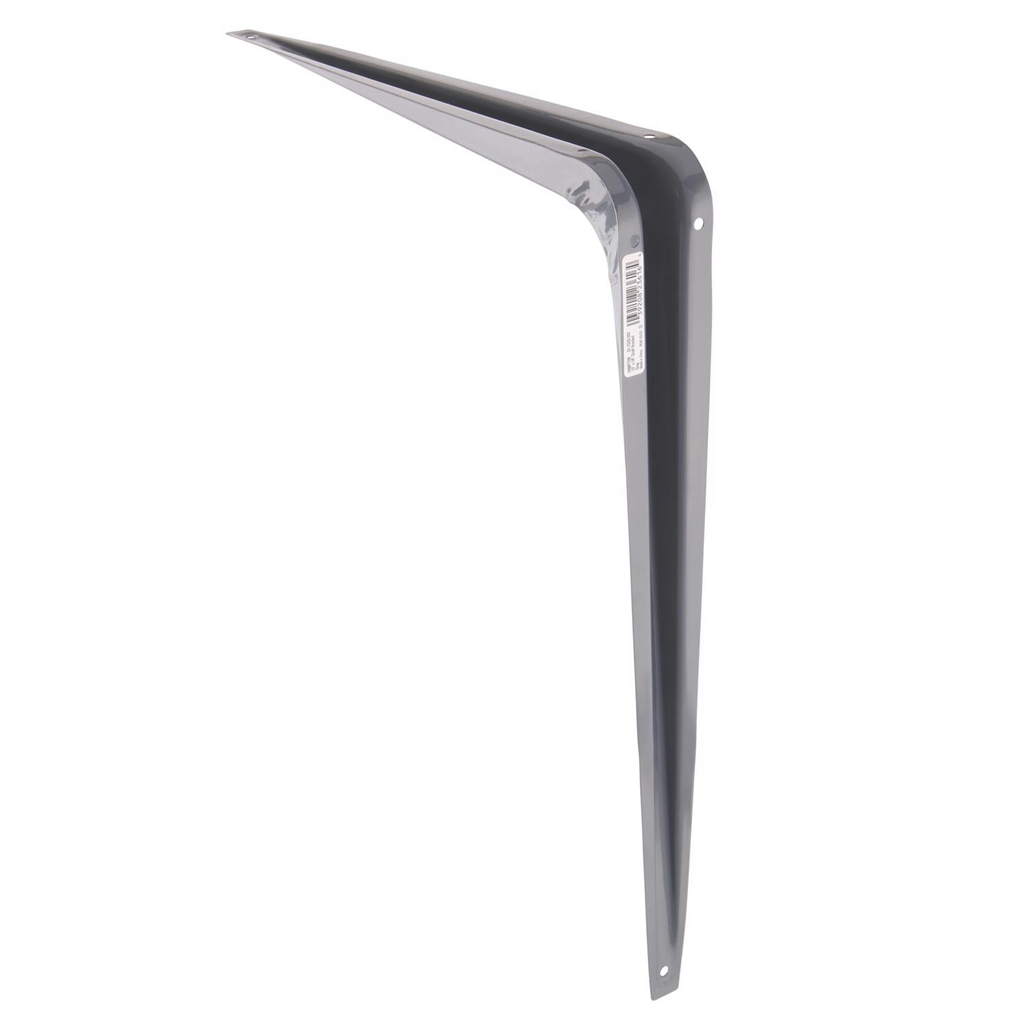 Hampton Gray Steel Shelf Support 18 Ga. 12 in. L 100 lb - Case of 10