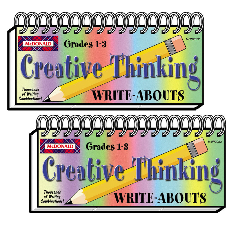 MCDONALD PUBLISHING - Creative Thinking Write-Abouts, Grade 1-3, Pack of 2