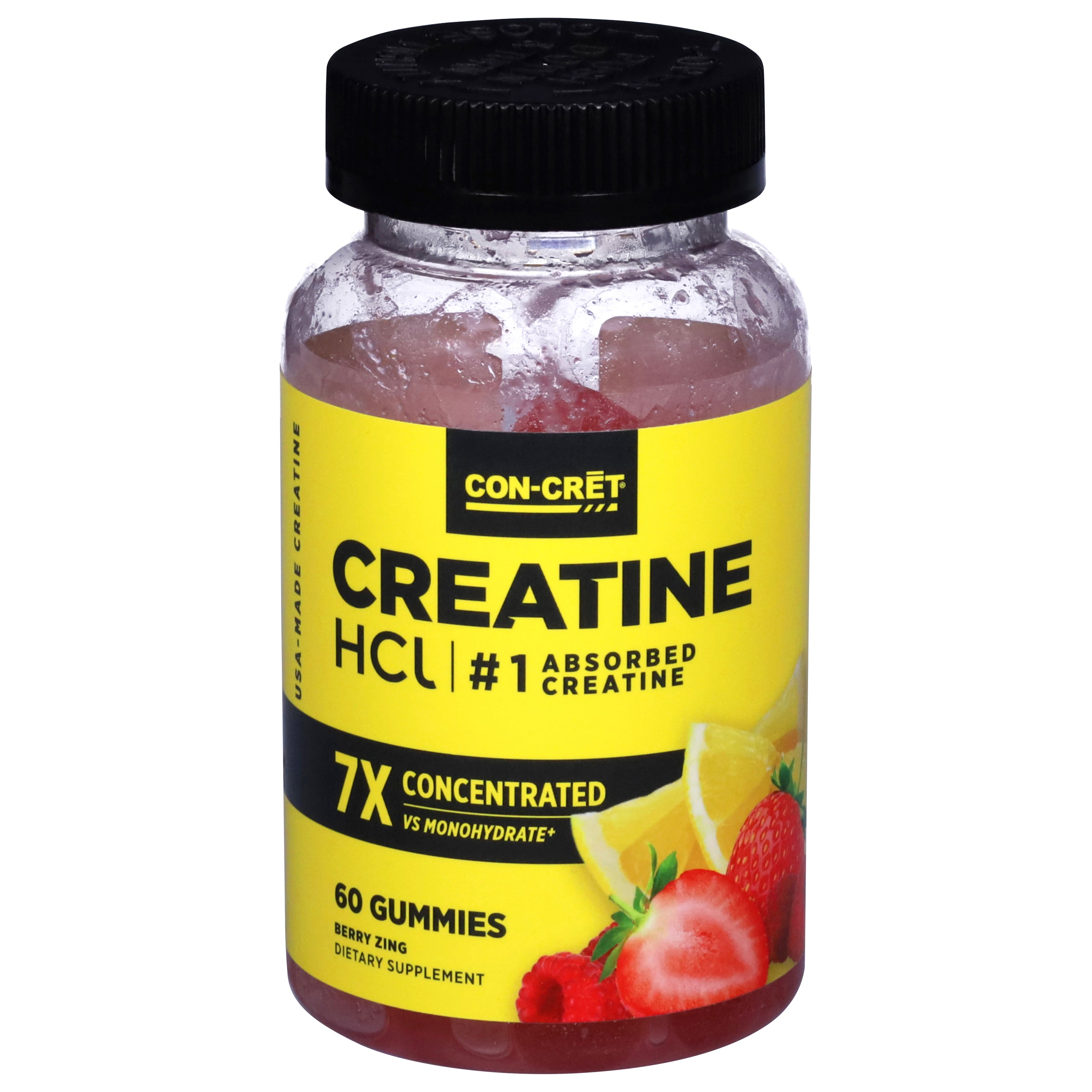 Con-Cret Berry Zing Creatine HCl 60 Gummies - Case of 1