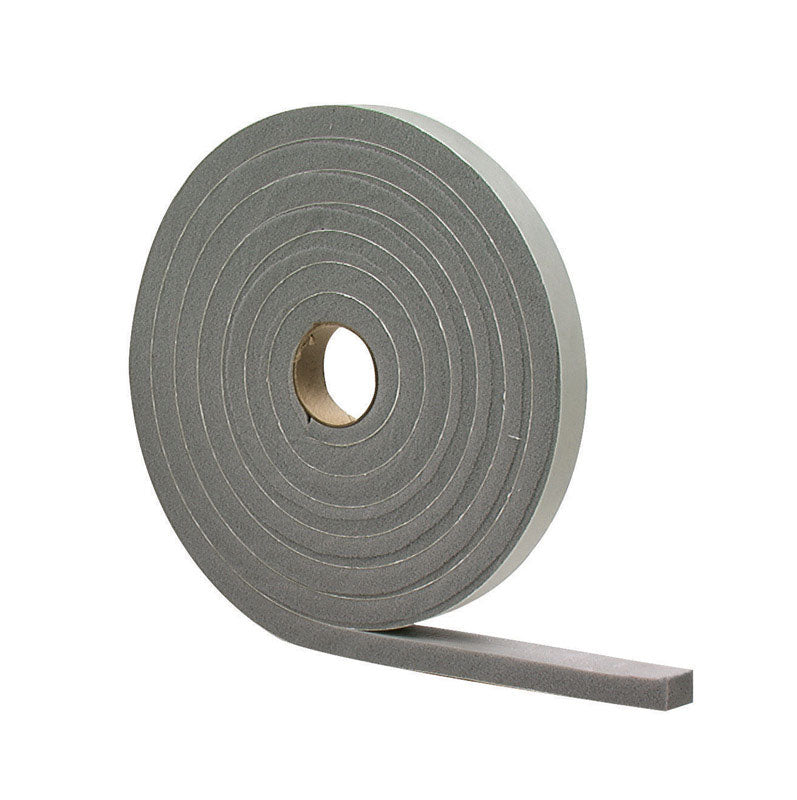 M-D - M-D Gray Foam Weather Stripping Tape For Windows 10 ft. L X 1/2 in.