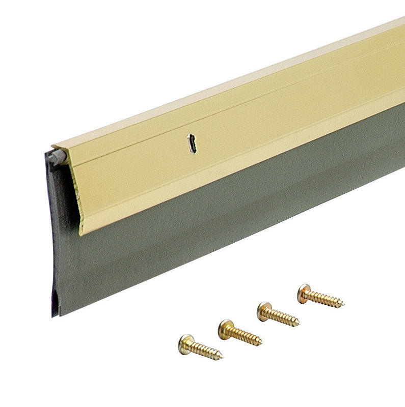 M-D - M-D Gold Aluminum Sweep For Garage Doors 36 in. L X 3/4 in.