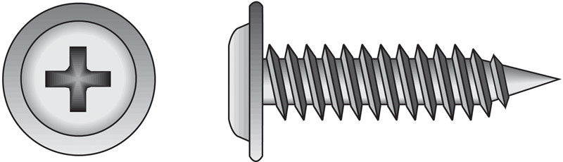 HILLMAN - Hillman No. 8 X 9/16 in. L Phillips Truss Head Sheet Metal Screws 100 pk