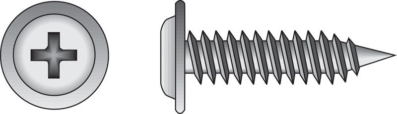 HILLMAN - Hillman No. 8 X 3/4 in. L Phillips Truss Head Sheet Metal Screws 100 pk