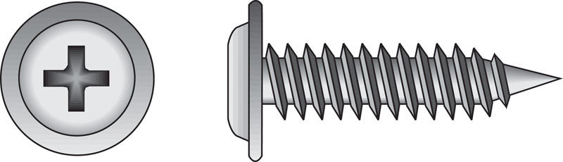 HILLMAN - Hillman No. 8 X 1 in. L Phillips Truss Head Self-Piercing Screws 100 pk