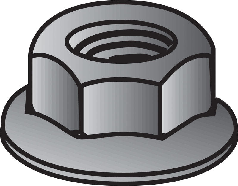 HILLMAN - Hillman 1/4 in. Zinc-Plated Steel USS Whiz Lock Nut 100 pk