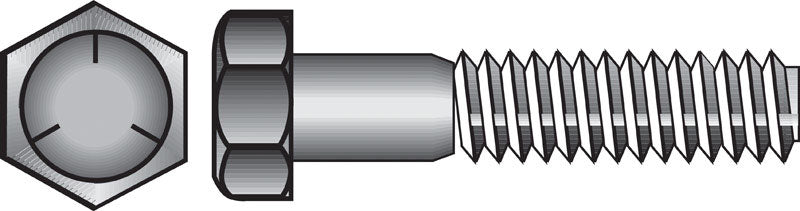 HILLMAN - Hillman 3/8 in. D X 7 in. L Heat Treated Zinc Steel Hex Head Cap Screw 50 pk