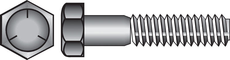 HILLMAN - Hillman 3/8 in. D X 8 in. L Heat Treated Zinc Steel Hex Head Cap Screw 50 pk