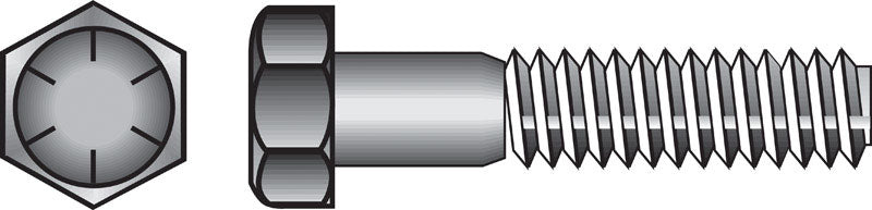 HILLMAN - Hillman 9/16 in. D X 5 in. L Heat Treated Steel Hex Head Cap Screw 25 pk