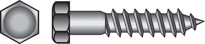 HILLMAN - Hillman 5/16 in. X 1-1/4 in. L Hex Zinc-Plated Steel Lag Screw 100 pk