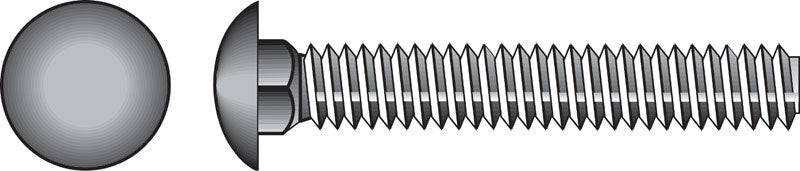 HILLMAN - Hillman 1/4 in. X 1-3/4 in. L Zinc-Plated Steel Carriage Bolt 100 pk