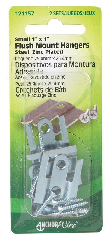 HILLMAN - Hillman AnchorWire Silver Flush-Mount Picture Hanger 1 lb 2 pk - Case of 10