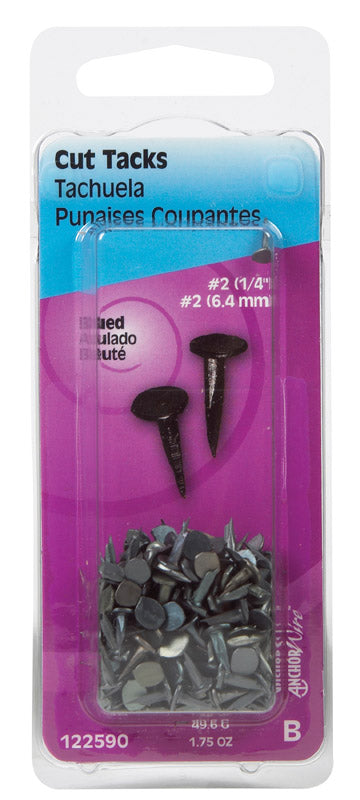 HILLMAN - Hillman No. 2 X 1/4 in. L Steel Cut Tacks 1.75 pk - Case of 6