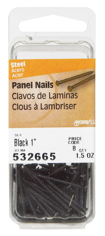 HILLMAN - Hillman 1 in. Panel Steel Nail Large Head - Case of 6 [532665]