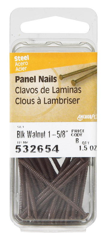 HILLMAN - Hillman 1-5/8 in. Panel Steel Nail Large Head - Case of 6 [532654]