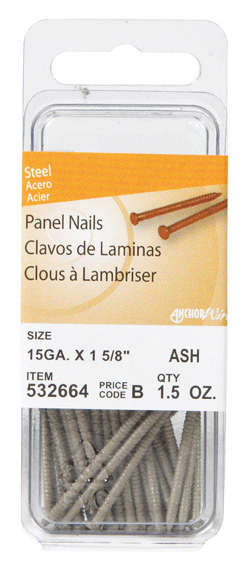 HILLMAN - Hillman 1-5/8 in. Panel Steel Nail Large Head - Case of 6 [532664]