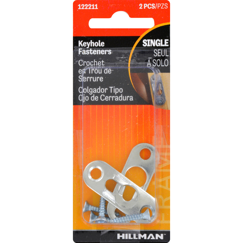 HILLMAN - Hillman AnchorWire Steel-Plated Gold Keyhole Picture Hanger 20 lb 2 pk - Case of 10