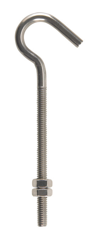 HAMPTON - Hampton Medium Stainless Steel 6 in. L Clothesline Hook 160 lb 1 pk - Case of 5