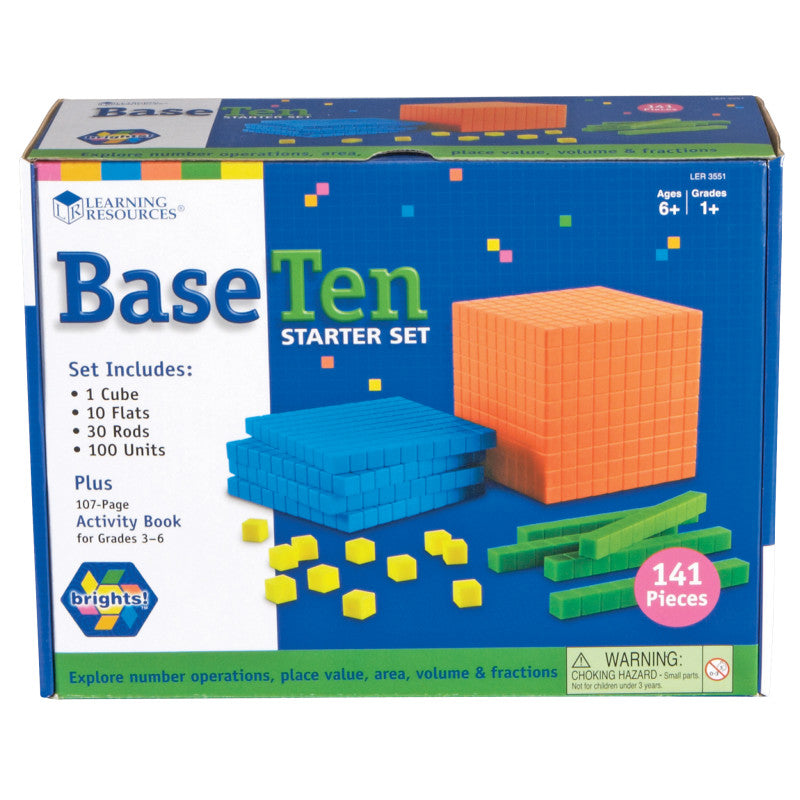 LEARNING RESOURCES - Brights! Base 10 Starter Set