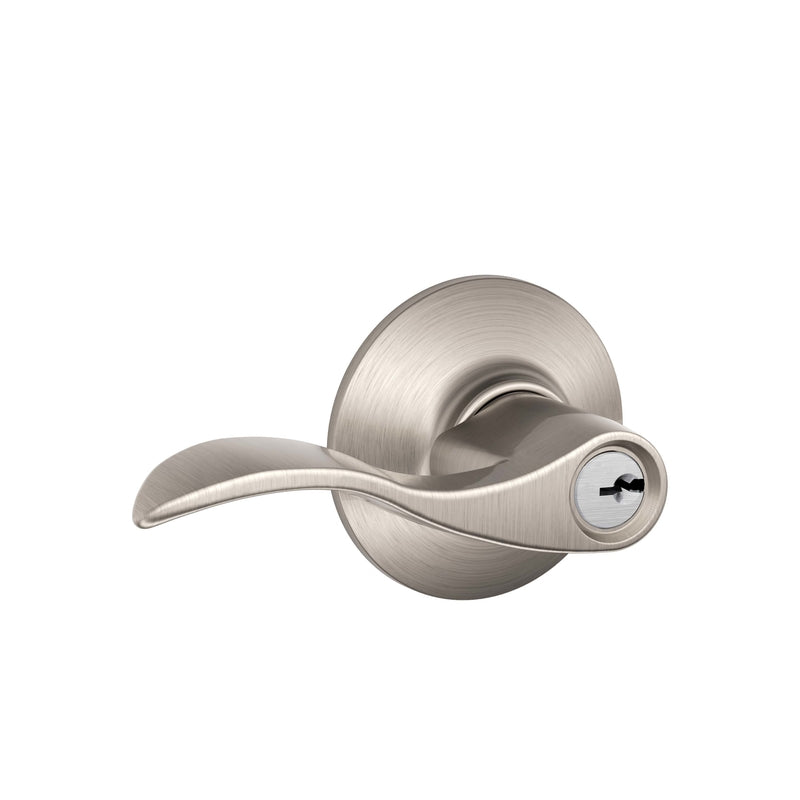 SCHLAGE - Schlage Accent Satin Nickel Entry Lockset 1-3/4 in. [F51 V ACC 619]