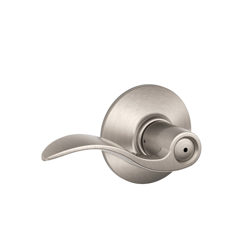 SCHLAGE - Schlage Accent Satin Nickel Privacy Lockset 1-3/4 in.