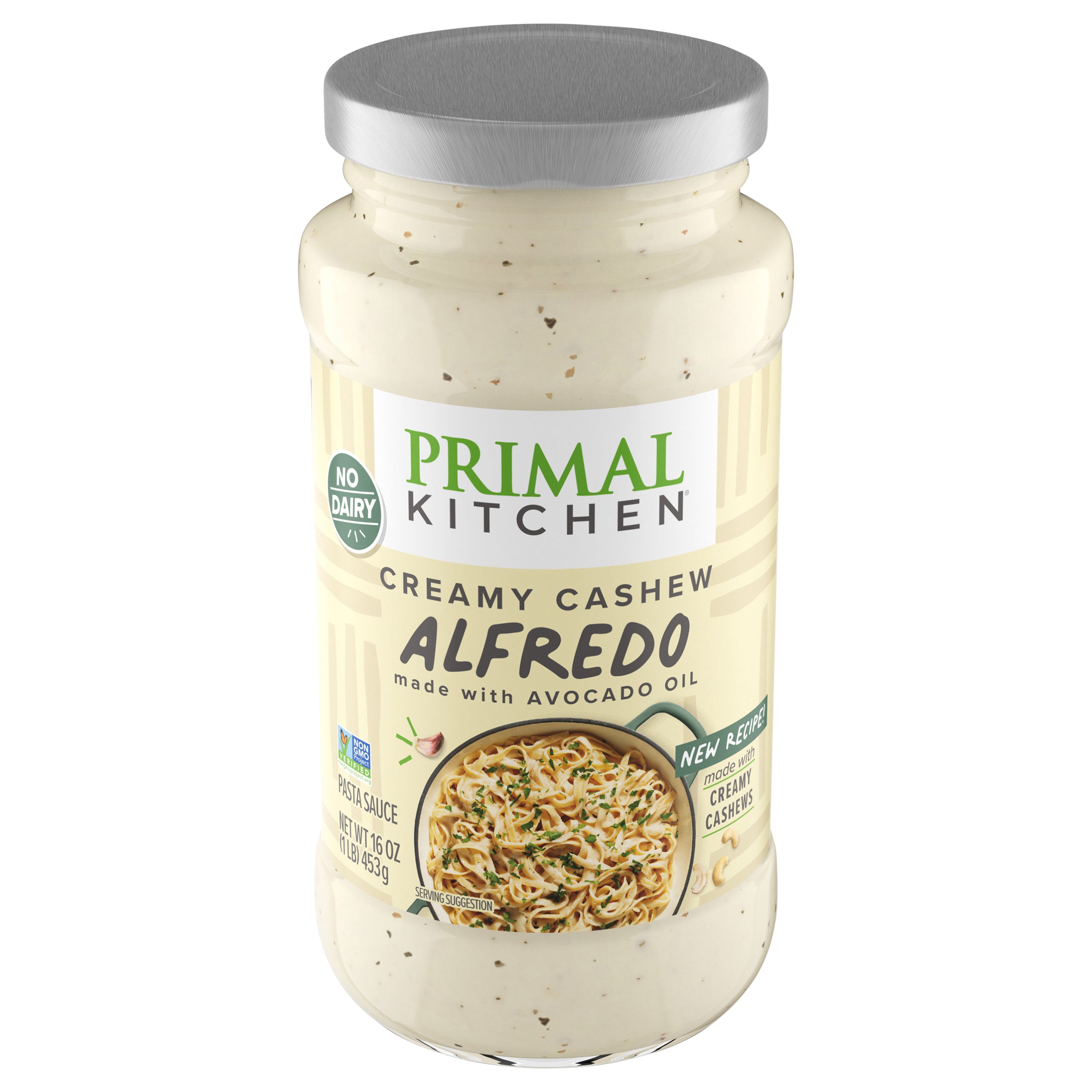 Primal Kitchen Creamy Cashew Alfredo, 16 oz - Case of 6