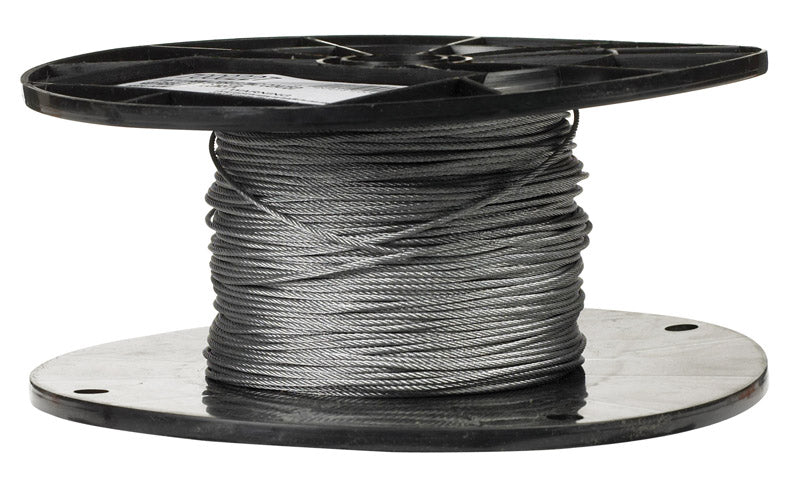 CAMPBELL CHAIN - Campbell Galvanized Galvanized Steel 1/16 in. D X 500 ft. L Aircraft Cable